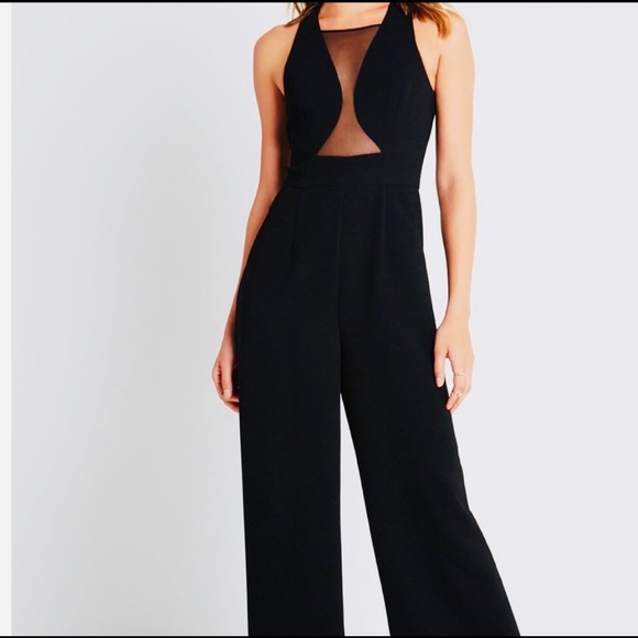 BCBGeneration Pants - BCBGeneration Mesh Panel Jumpsuit